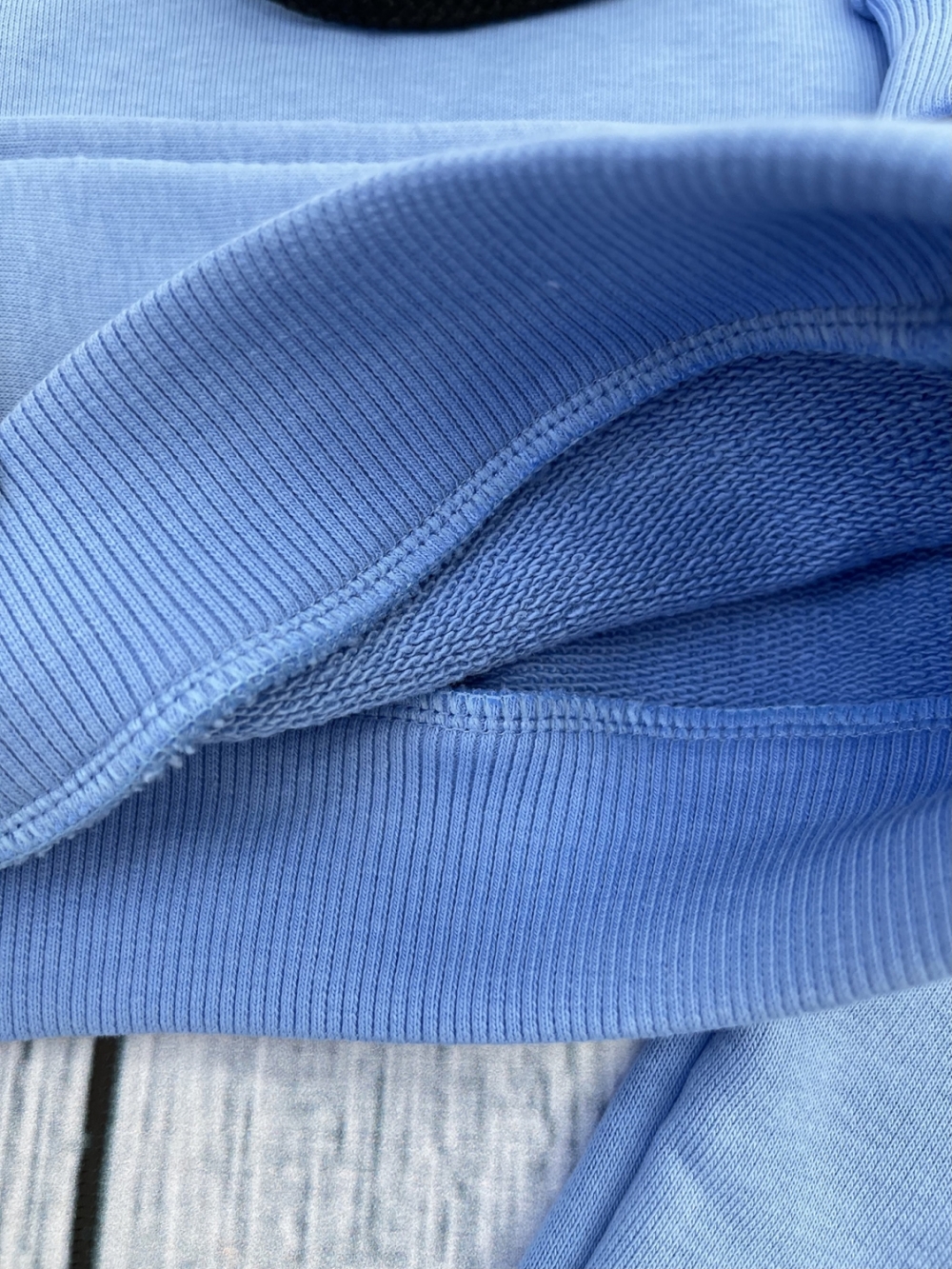 311-Г. Свитшот с капюшоном + Штаны, хлопок 65%, 35% ПЭ, 3-х нитка ( без начеса) голубой 122,128,134,140