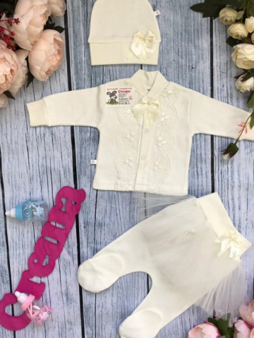 Купить оптом 172. Костюм 3-х предметник "юбка" , хлопок 100 % интерлок в Хасавюрте